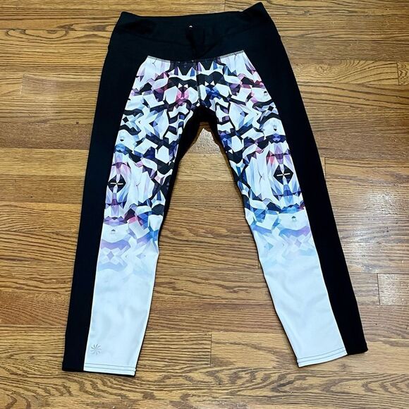 Athleta Disco Geo Sonar Cropped Leggings - Picture 1 of 7